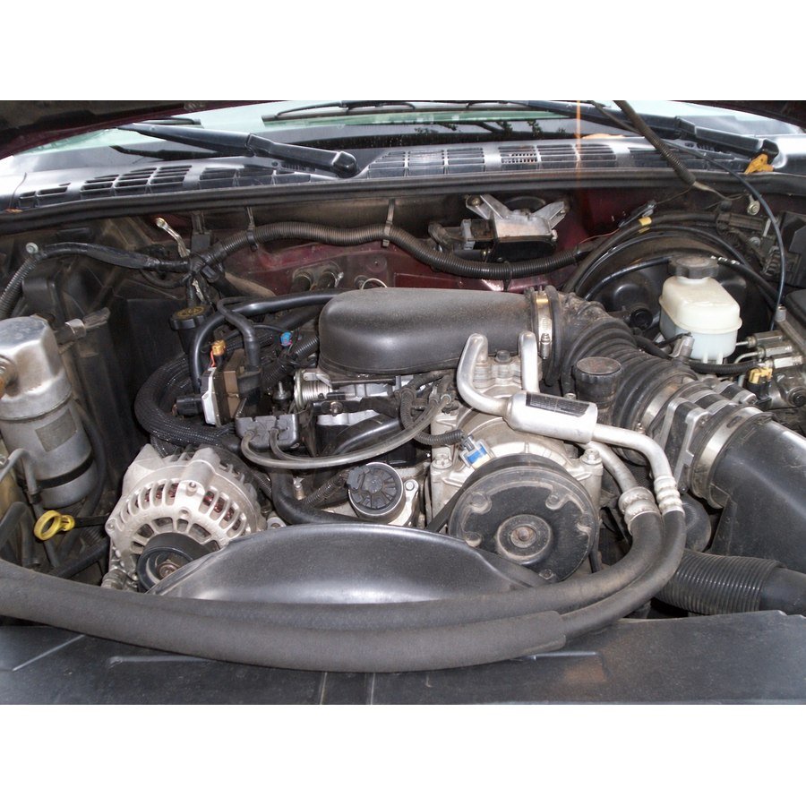Older 4.3L Vortec V6 engine bay — family reference