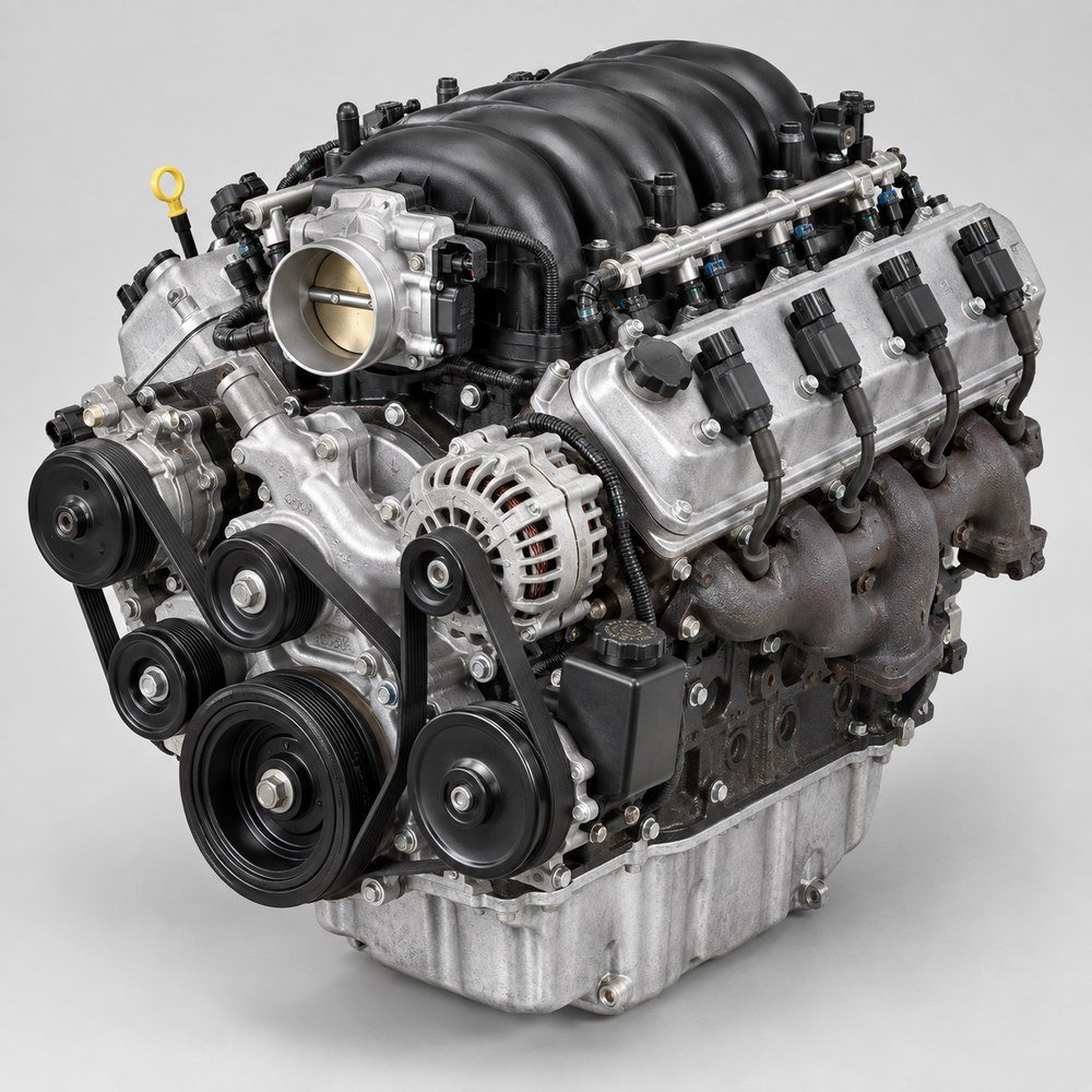 Generated illustration of the GM Gen III Vortec LR4 4.8L V8