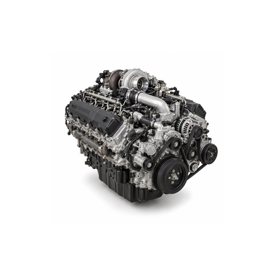 Generated illustration of the GM L5P Duramax 6.6L V8 2017–2023 engine.
