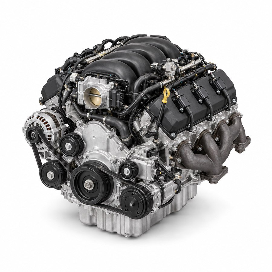 Generated illustration of the GM LV3 / LV1 EcoTec3 4.3L V6 engine.