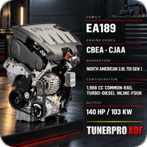 EA189 CBEA CJAA TunerPro XDF