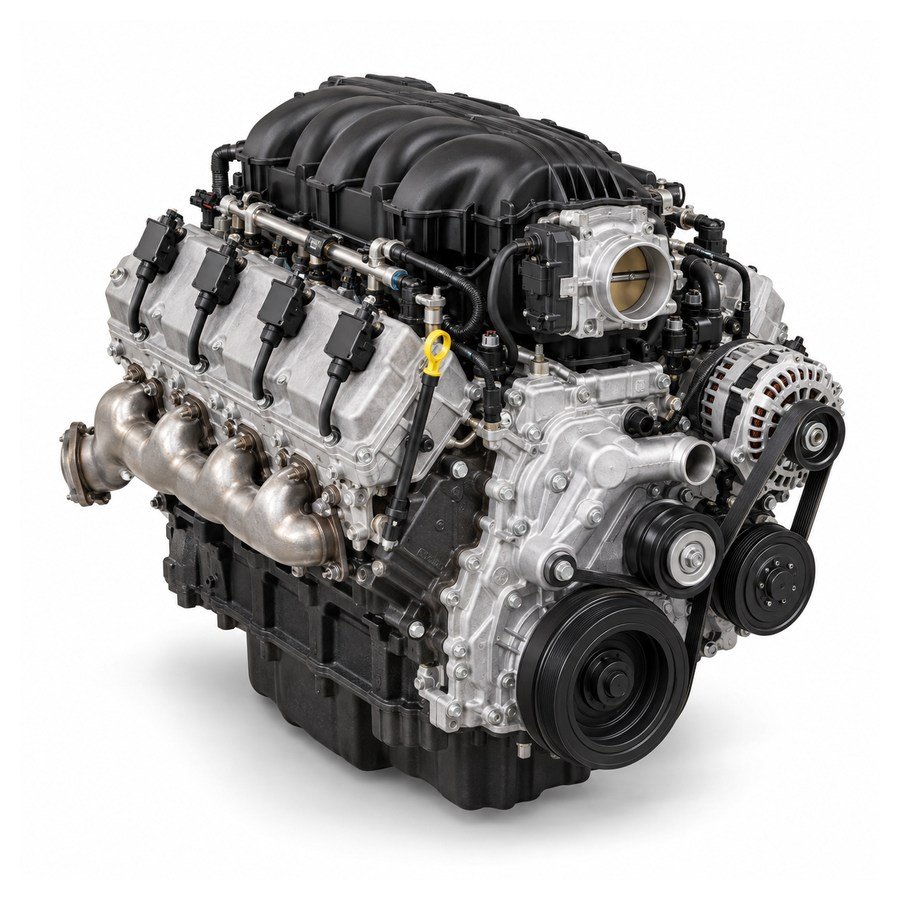 Generated illustration of a GM L8T 6.6L gasoline truck V8 engine