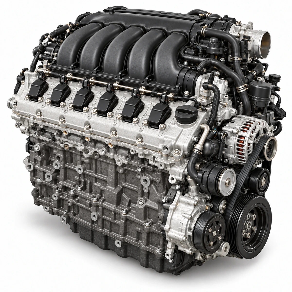 Generated illustration of an EA390 3.6 FSI VR6 petrol engine