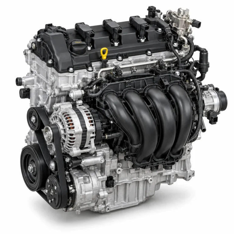 Generated illustration of the Ford 2.0L Duratec GDI engine