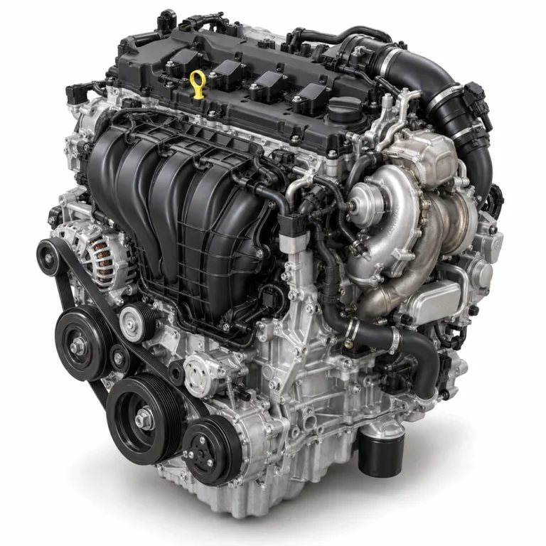 Generated illustration of the Ford 2.0L EcoBoost Gen 2 engine