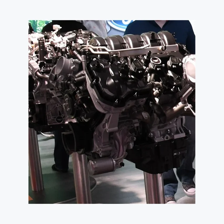 Ford 3.5L EcoBoost V6 engine at the 2018 auto show.