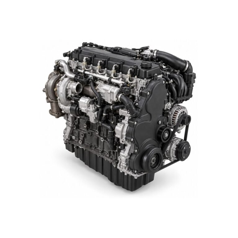 Generated illustration of a GM Duramax 2.8L LWN inline-four diesel engine.